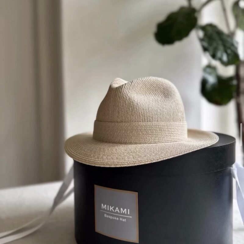 青山のオーダーメイドハット専門店MIKAMI-Bespokehatの麻ブレードのソフト