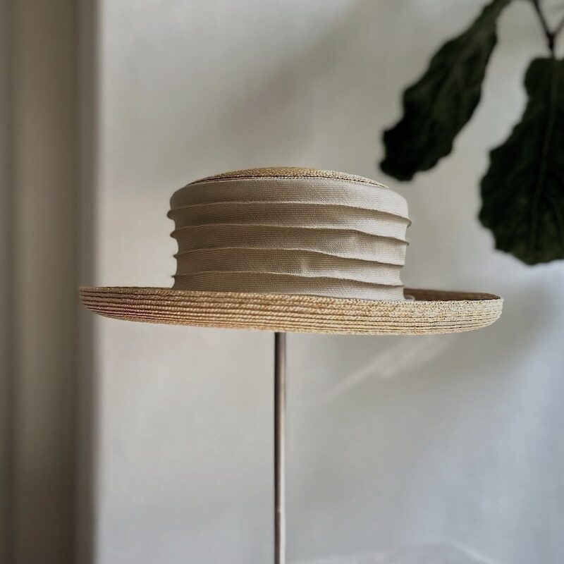 青山のオーダーメイドハット専門店MIKAMI-Bespokehatのエレガントなキャノチェ帽子