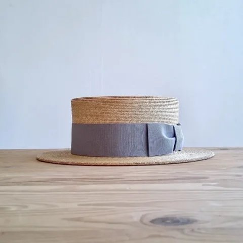 青山のオーダーメイドハット専門店MIKAMI-Bespokehatのクラシックなカンカン帽